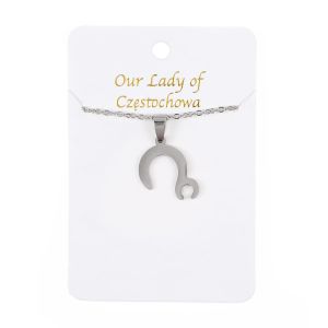 Naszyjnik - Matka Boża Częstochowska - Stainless steel