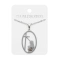 Naszyjnik - św. Rita - Stainless Steel