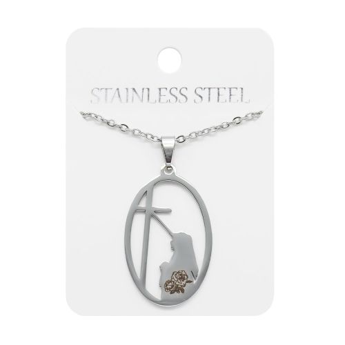 Naszyjnik - św. Rita - Stainless Steel