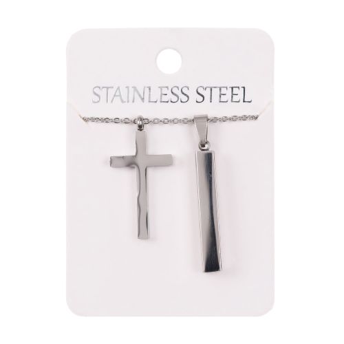 Naszyjnik - krzyżyk - Stainless Steel