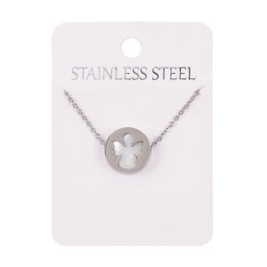 Naszyjnik - aniołek - Perla Madre - Stainless Steel