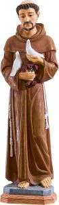 Figura - Święty Franciszek (z gołąbkami) (80 cm)